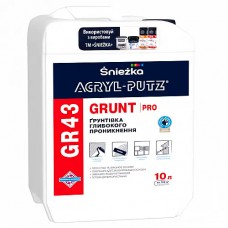 Ґрунтовка глибокопроникна Sniezka ACRYL-PUTZ GR43 GRUNT PRO, 10 л