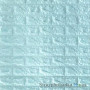 Декоративна самоклеюча 3D панель Sticker Wall, цегла, 02 блакитний