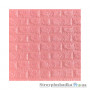 Декоративна самоклеюча 3D панель Sticker Wall, цегла, 08 рожевий