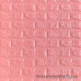 Декоративная самоклеющаяся 3D панель Sticker Wall, кирпич, 08 розовый