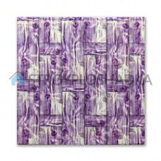 3Д самоклеючі панелі бамбук фіолетовий, Sticker Wall, 8,5 мм