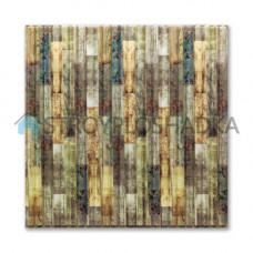 ЗД настінні панелі бамбук мікс, Sticker Wall, 5 мм