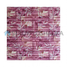 3Д стеновые панели бамбук розовый, Sticker Wall, 8,5 мм