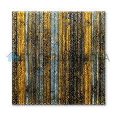 ЗД стеновая панель бамбук серо-коричневый, Sticker Wall, 5 мм