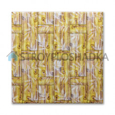 3Д стеновые панели бамбук желтый, Sticker Wall, 8,5 мм