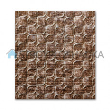 3d панели самоклеющиеся Sticker Wall, чешуя коричневая, 5 мм