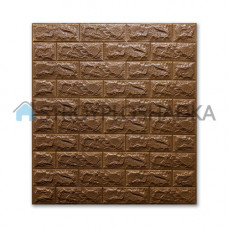 3d панели под кирпич коричневый, Sticker Wall, 7 мм