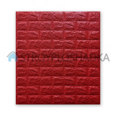 Самоклеющиеся панели под кирпич красный, Sticker Wall, 7 мм