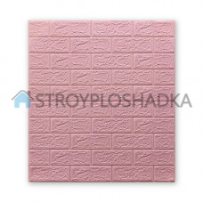 Самоклеющиеся панели под кирпич розовый, Sticker Wall, 5 мм