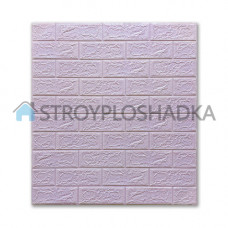Самоклеющиеся панели под кирпич светло-фиолетовый, Sticker Wall, 5 мм