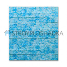 Самоклеючі 3д панелі під мармур блакитний, Sticker Wall, 5 мм
