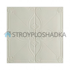 3д панели для потолка белые, Sticker Wall, орнамент, 5,5 мм