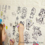 Декоративна самоклеюча 3D панель Sticker Wall, цегла дитяча, біла