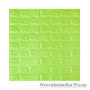 Декоративна самоклеюча 3D панель Sticker Wall, цегла, зелена