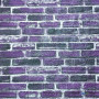 Декоративная самоклеющаяся 3D панель Sticker Wall, Екатеринославский кирпич, фиолетовый