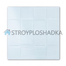 Самоклеюча 3D панель білі кубики, 3D pe foam Wall Sticker, 8 мм