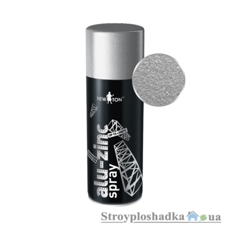 Аерозольна акрилова емаль NewTon ALU-ZINC SPRAY, алюмінієво-цинкова, 400 мл