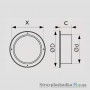 Фланец для круглых воздуховодов пластиковый Era 10Ф, d-100 мм