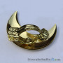 Прищіпка декоративна Marcin Dekor Місяць, 80 мм, золото 