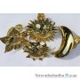 Прищіпка декоративна Marcin Dekor Квітка, 80 мм, золото 