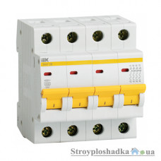 Автоматичний вимикач ІЕК ВА47-29, 10А, 4Р (MVA20-4-010-D)