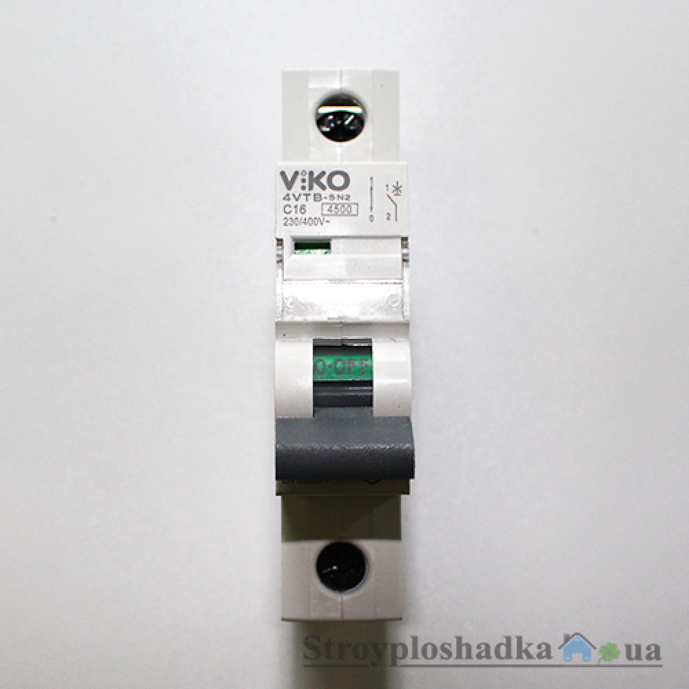 Автоматический выключатель Viko 4VTB-1C16, 16А, 1P, 4.5kA