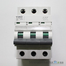 Автоматичний вимикач Viko 4VTB-3C20, 20А, 3P, 4.5kA