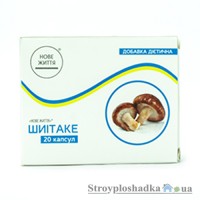 Добавка дієтична Нове Життя Шиітаке, 20 капс x 600 мг