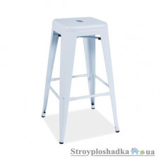 Барный стул Signal Long, 31х31х76 см, металл, белый