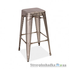 Барний стілець Signal Long, 31х31х76 см, сталь полірована+метал