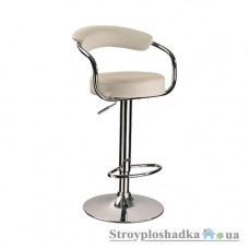 Барний стілець Signal С-231, 35х35х86-106 см, шкірозам, кремовий