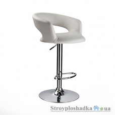Барний стілець Signal С-328, 36х45х85-106 см, шкірозам, білий