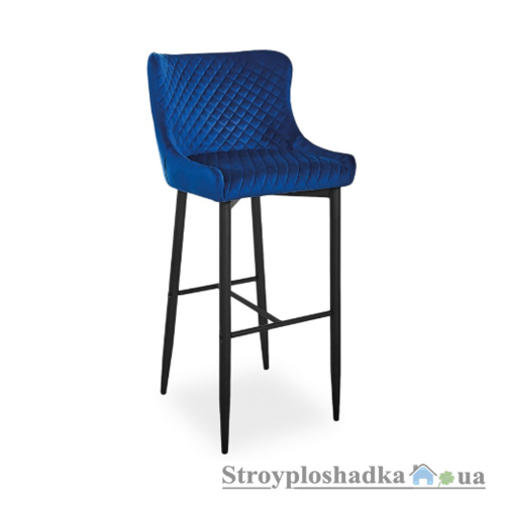 Барный стул Signal Colin B Velvet H-1, 46х42х78-109 см, синий