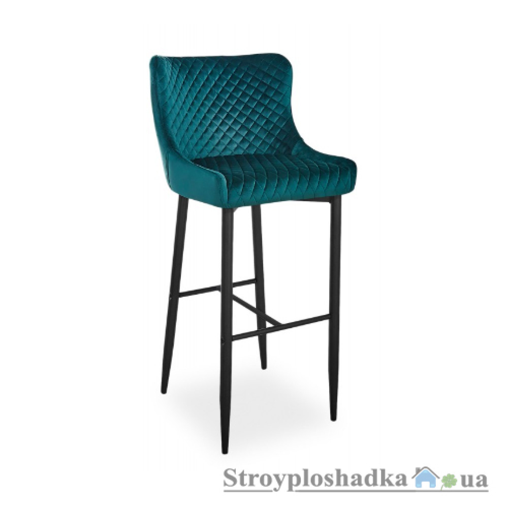 Барный стул Signal Colin B Velvet H-1, 46х42х78-109 см, зеленый