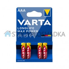Батарейка Varta LONGLIFE MAX POWER AAA BLI 4 шт