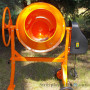 Бетономешалка Кентавр БМ-125СП (оранжевая), 550 Вт, 125 л, венцовая