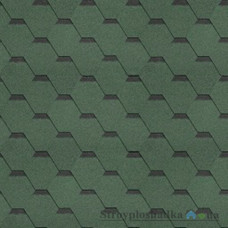Битумная черепица Технониколь, Shinglas Classic Quadrille Sonata (Классик Кадриль Соната), цвет зеленый, кв.м.