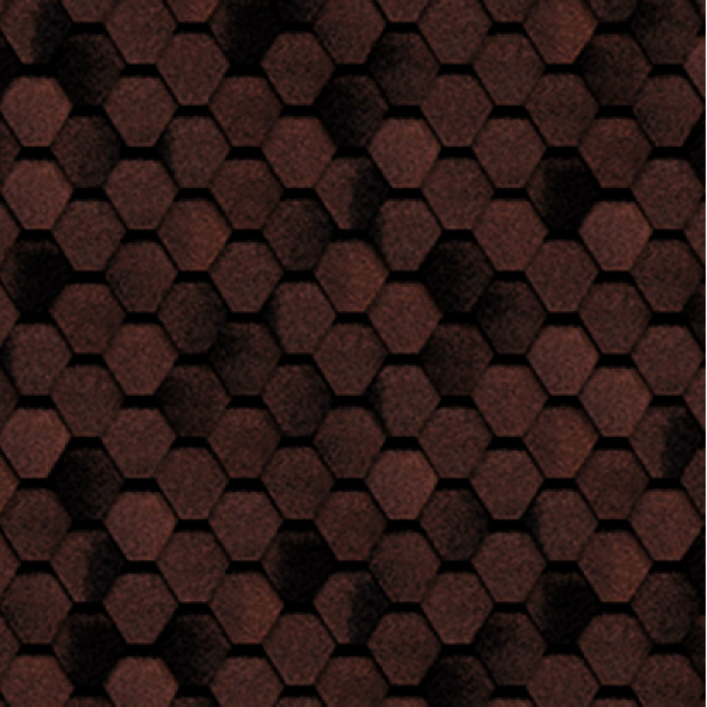 Битумная черепица Технониколь, Tilercat Prima Sonata (Прима Соната), цвет коричневый, кв.м.