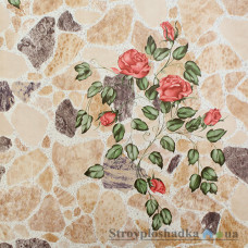 Паперові шпалери миючі Шарм 41-01 Троянда на камені, 0,53x10,05, 1 рул.