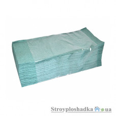 Полотенца бумажные Альбатрос, однослойные, зеленые, 160 листов
