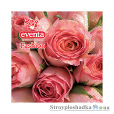 Салфетки столовые Eventa Fashion, букет роз, 33x33, трехслойные, 20 шт