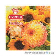 Серветки столові Eventa Fashion, сонячні квіти, 33x33, тришарові, 20 шт