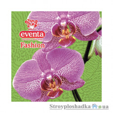 Серветки столові Eventa Fashion, квітковий шедевр, 33x33, тришарові, 20 шт