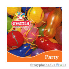 Серветки столові Eventa, святкові кульки, 33x33, тришарові, 20 шт
