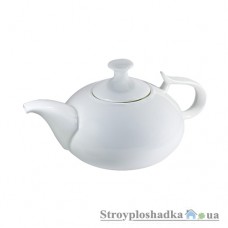 Заварной чайник Wilmax Color WL-994000, 1,15 л, белый