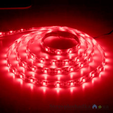 Світлодіодна стрічка Sanan LS604, SMD 3528, 60 LED, 4.8 Вт/м, 12 В, червоний, IP65 (4963)