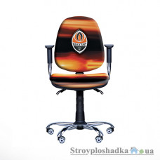 Детское кресло AMF Футбол Люкс Шахтер, 70х70х80-95 см, эргономическая спинка, «газлифт», черно/оранжевый