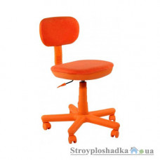 Детское кресло AMF Свити, 65х65х80-92 см, эргономическая спинка, полиамидная крестовина, ткань - Розана-105 оранжевая