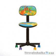 Детское кресло Nowy Styl Bambo GTS, 41х38х77-90 см, эргономическая спинка, подьемно-поворотный, dino