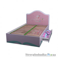 Детская кровать AMF Русалочка, 120х200 см, дизайн-Дисней, корпус МДФ/ДСП, розовый